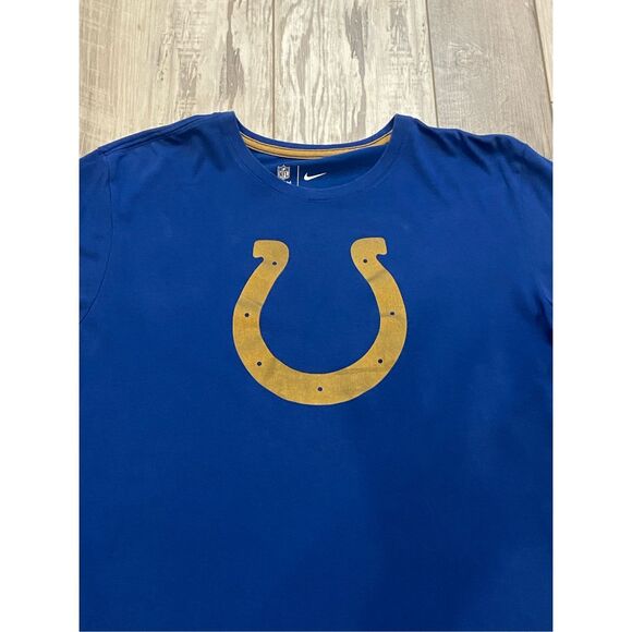 ￼ NFL team apparel Nike Colts blue T-shirt size L - Picture 2 of 7